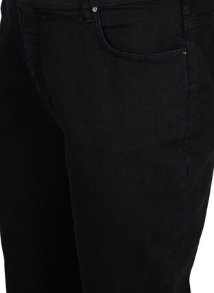 Cropped Mille jeans med mom fit, Black, Packshot image number 2