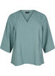 Bluse med 3/4 &aelig;rmer, Gr&oslash;n, Packshot image number 0