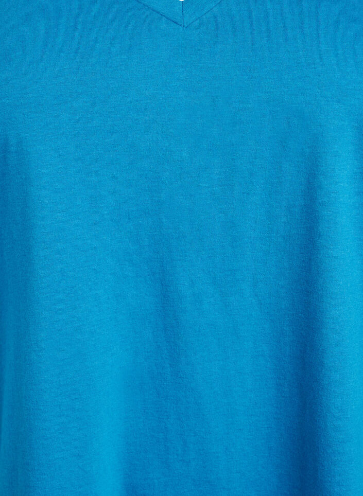FLASH - T-shirt med v-hals, Blå, Packshot image number 2