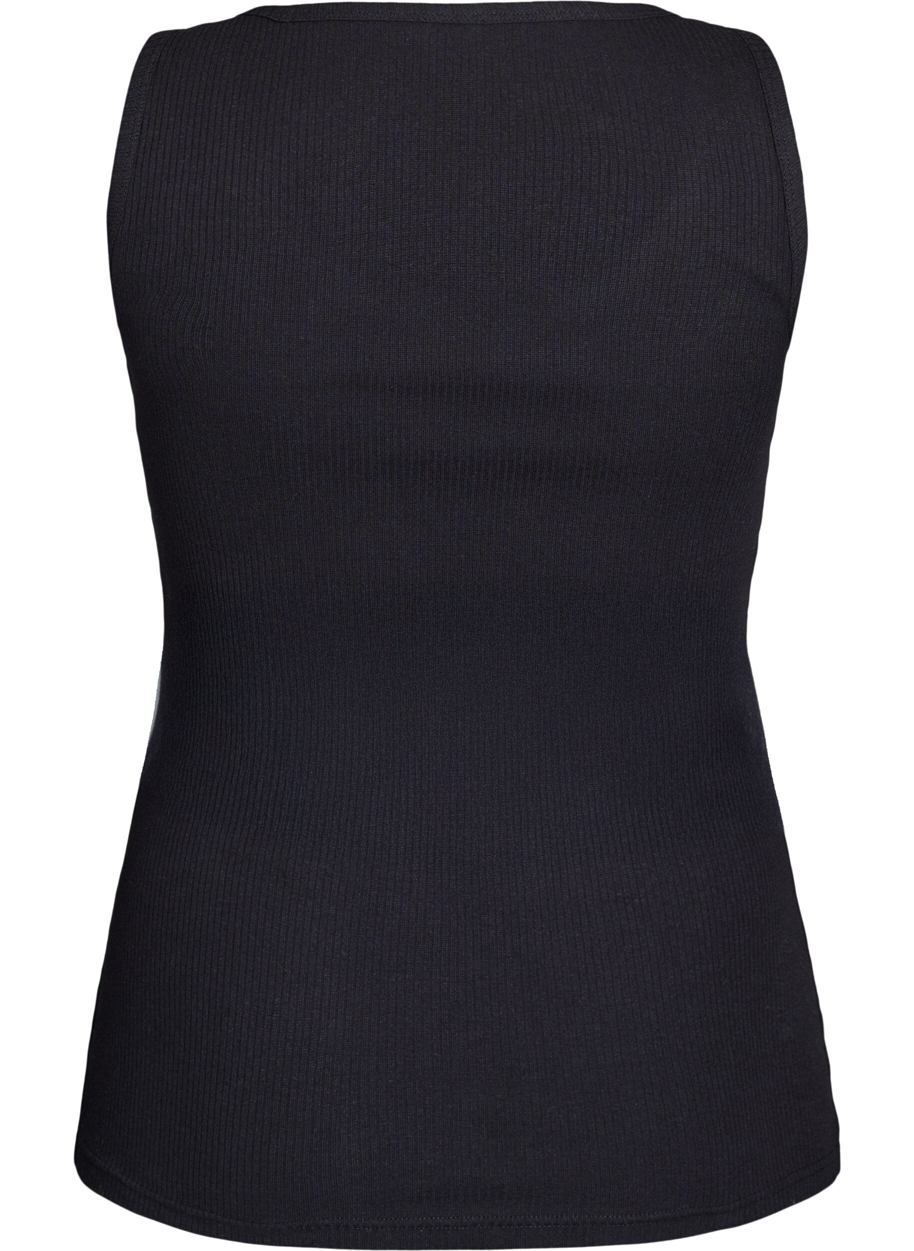 Zizzi Tanktop med nitter, Black, Packshot image number 1