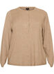 Cardigan med runde knapper, Beige, Packshot image number 0