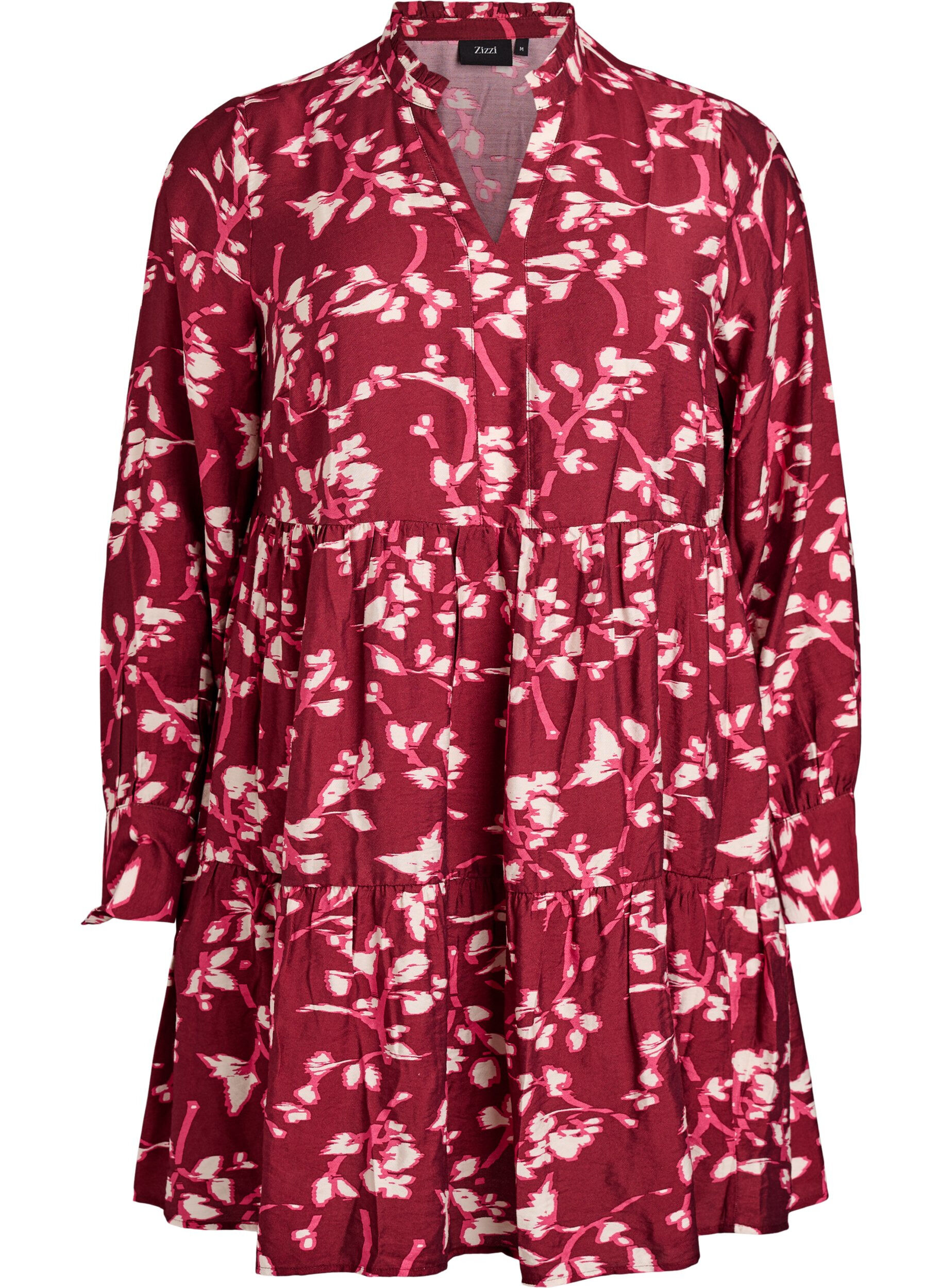 A-formet kjole med fl&aelig;sekrave