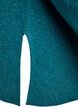 Strikbluse med diagonalt m&oslash;nster og raglan&aelig;rmer, Gr&oslash;n, Packshot image number 3