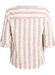 Skjortebluse i bomuld med V-udsk&aelig;ring, Beige, Packshot image number 1