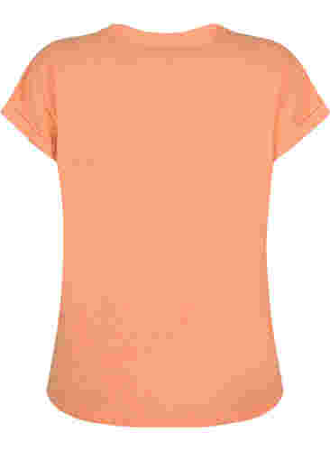 Meleret t-shirt med korte ærmer, Exuberance Mél, Packshot image number 1