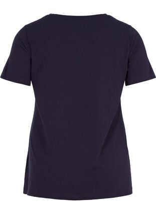 Basis t-shirt med v-hals, Night Sky, Packshot image number 1