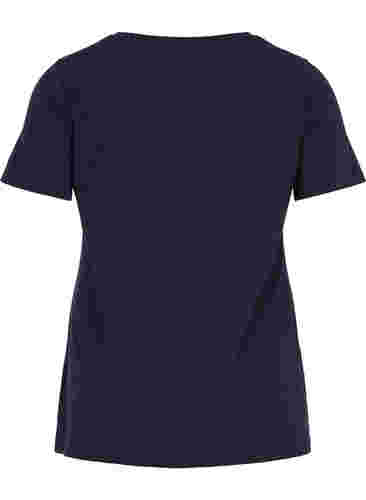 Basis t-shirt med v-hals, Night Sky, Packshot image number 1