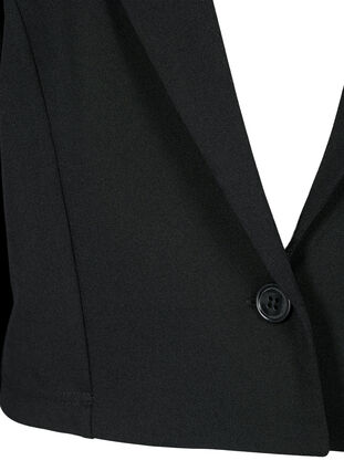 Kort blazer med knap, Black, Packshot image number 2