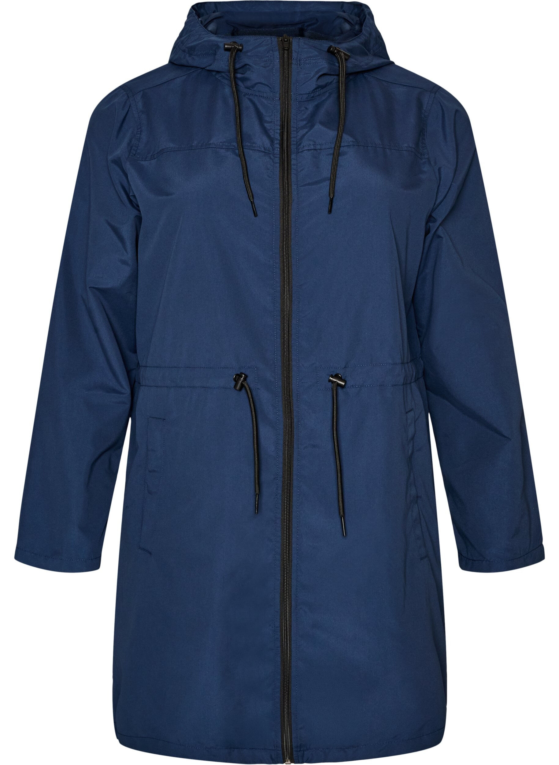 FLASH - Parka i let materiale med h&aelig;tte