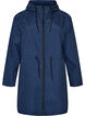 Parka i let materiale med h&aelig;tte, Bl&aring;, Packshot image number 0