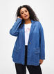 Denim blazer med lommer, Blue Denim, Model image number 0