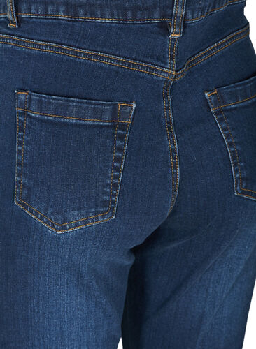 Ellen bootcut jeans med høj talje, Dark Blue, Packshot image number 3