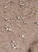 Strikbluse med rhinsten og nitter, Beige, Packshot image number 2