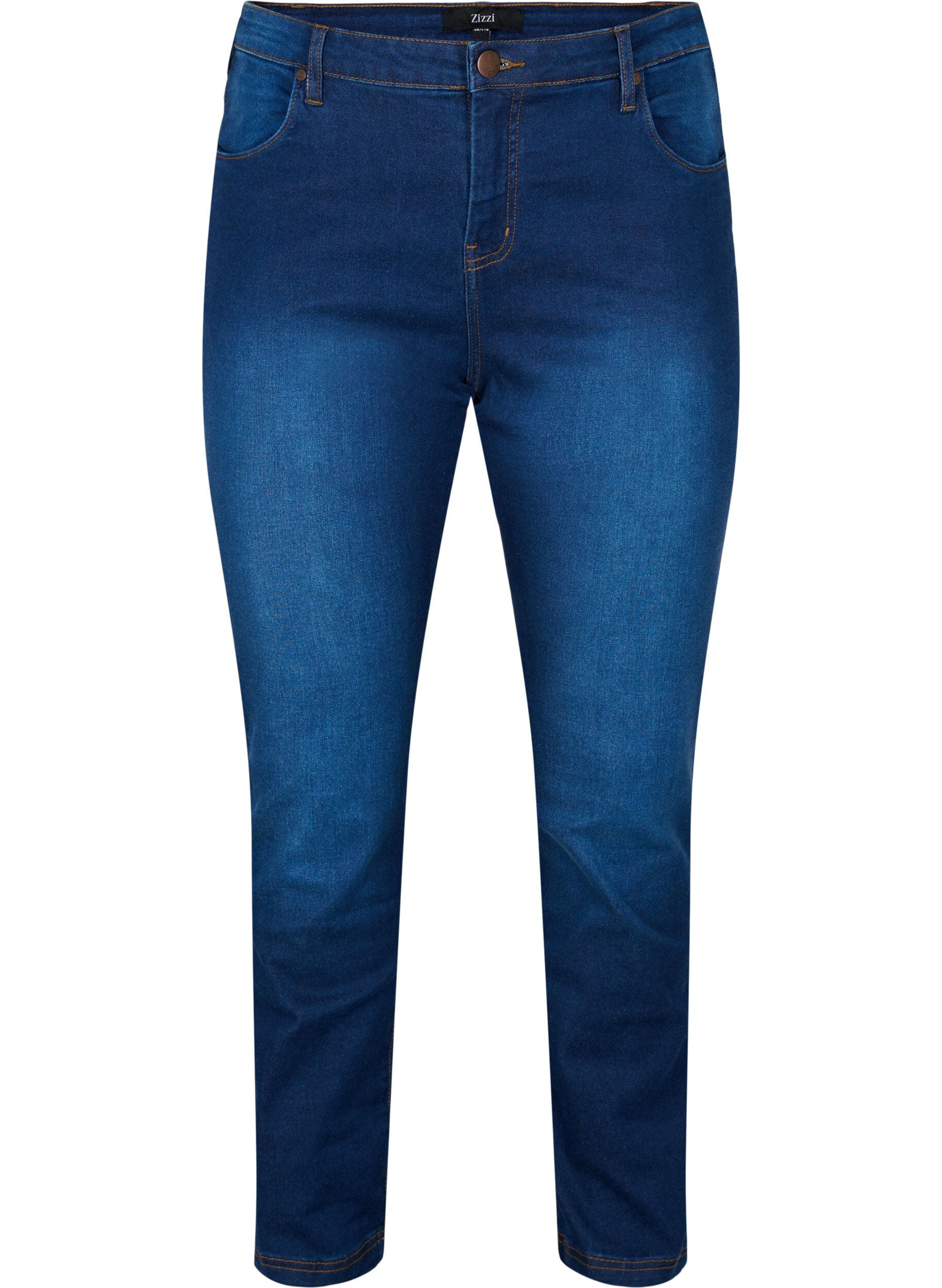 Slim fit Emily jeans med regul&aelig;r talje