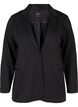 Enkel blazer med knaplukning, Black, Packshot image number 0