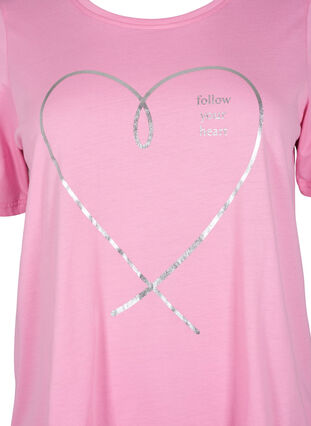 FLASH - T-shirt med motiv, Begonia Pink, Packshot image number 2