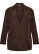 Blazer med lommer og slids, Brun, Packshot image number 0