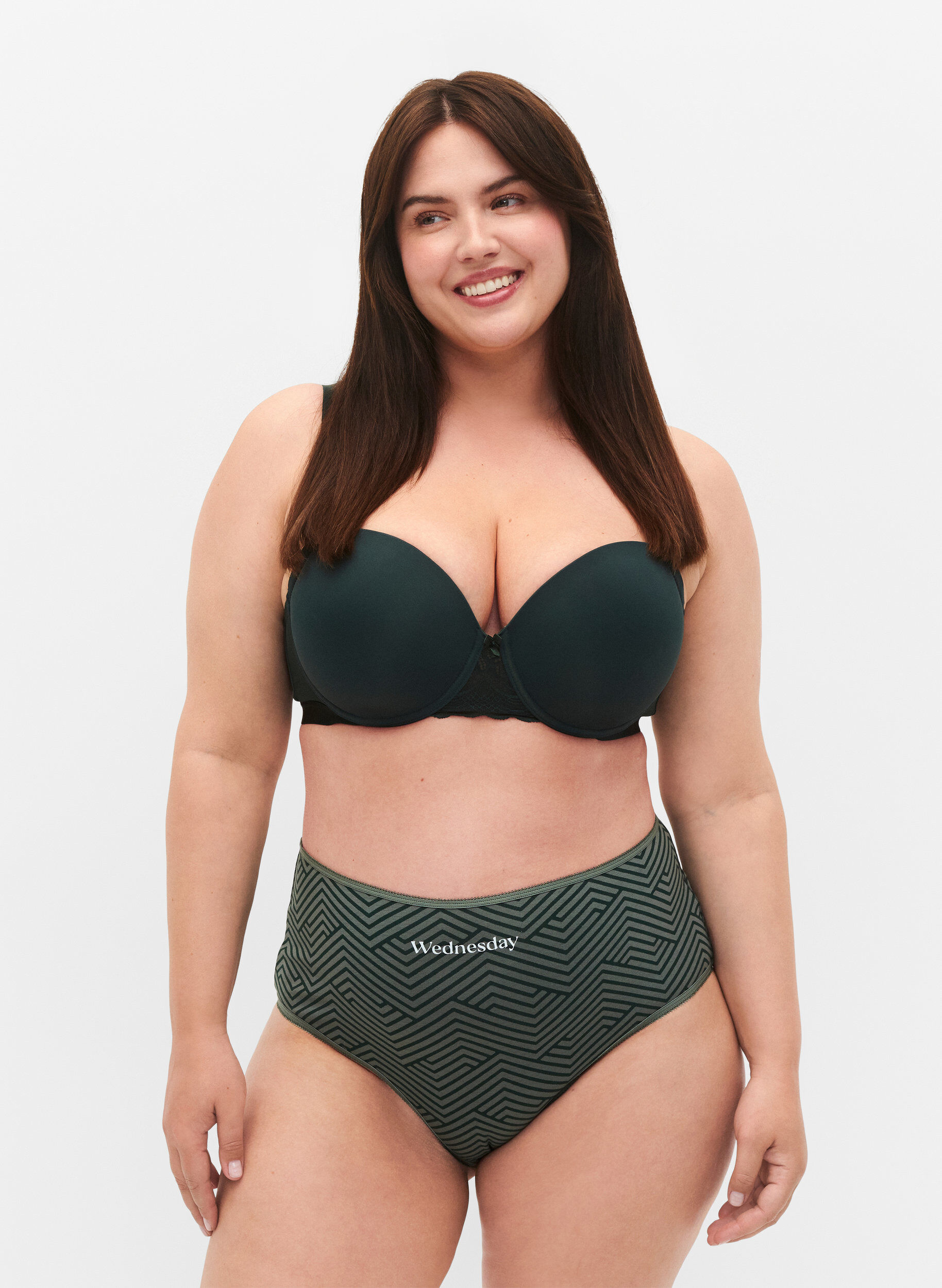 Zizzi 7-pak hipster med regul&aelig;r talje, Scarab Multi Pack, Model image number 0