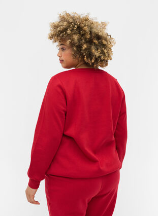 Jule sweatshirt , Red Oh Deer, Model image number 1