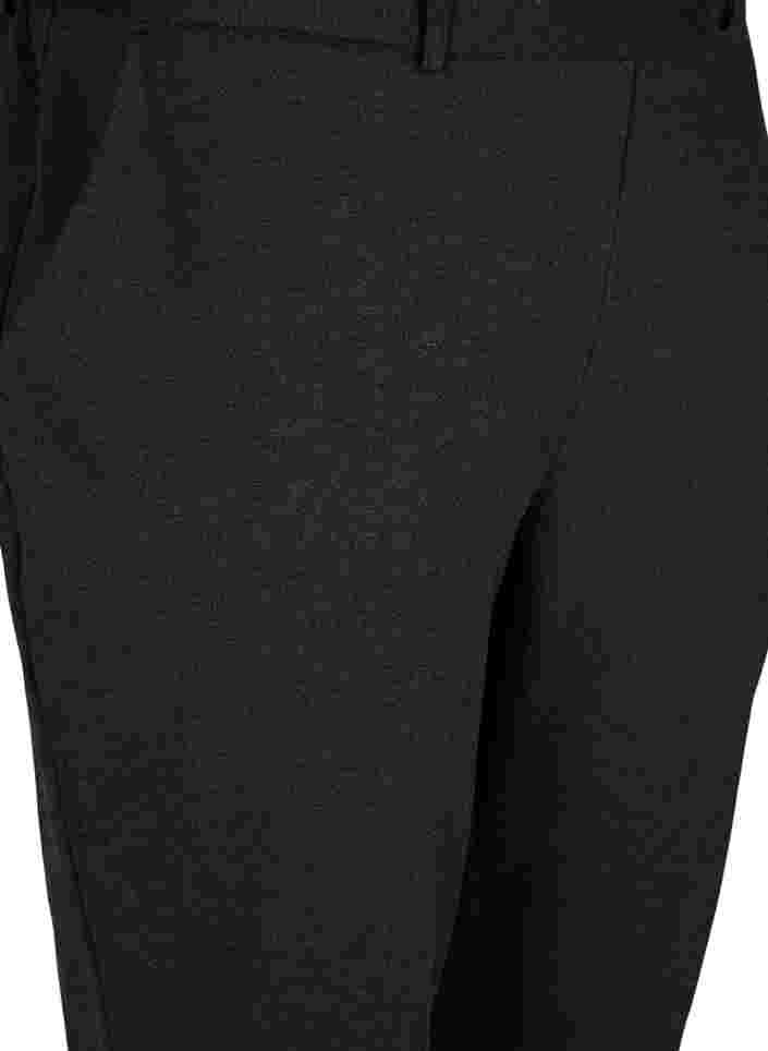 Cropped bukser med lommer, Dark Grey Melange, Packshot image number 2