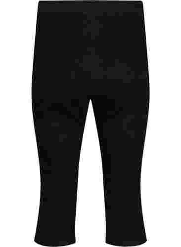 FLASH - Højtaljede denim knickers med slim fit, Black, Packshot image number 1