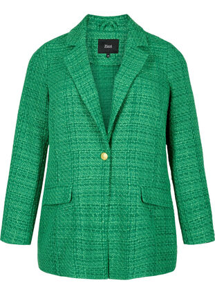 Bouclé blazer, Verdant Green, Packshot image number 0