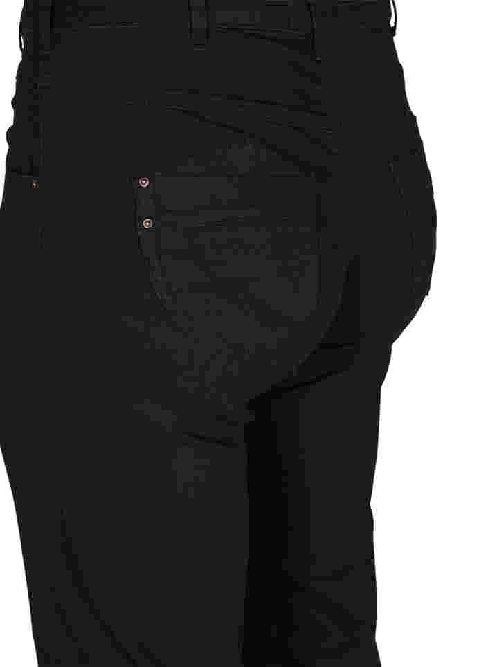 Regular fit Gemma jeans med høj talje, Black, Packshot image number 3