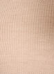 Strikbluse med ribstruktur og knapdetaljer, Beige, Packshot image number 2