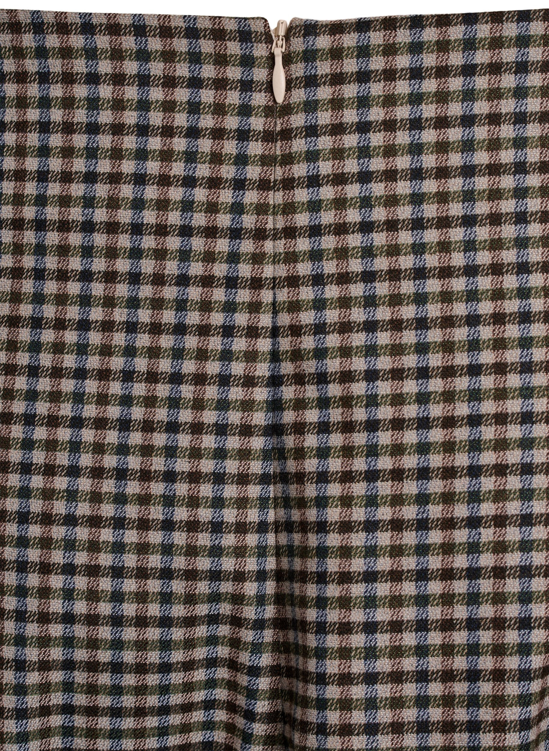 Zizzi Kort nederdel med A-shape, Brun, Packshot image number 3