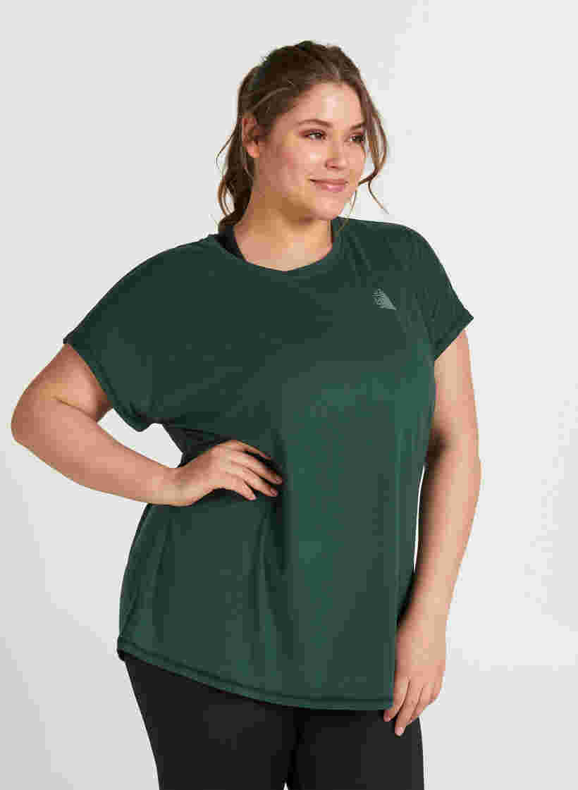 Ensfarvet trænings t-shirt, Green Gables, Model image number 1