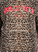 Sweatshirt med leopardmønster og statement-print, Brun, Packshot image number 2