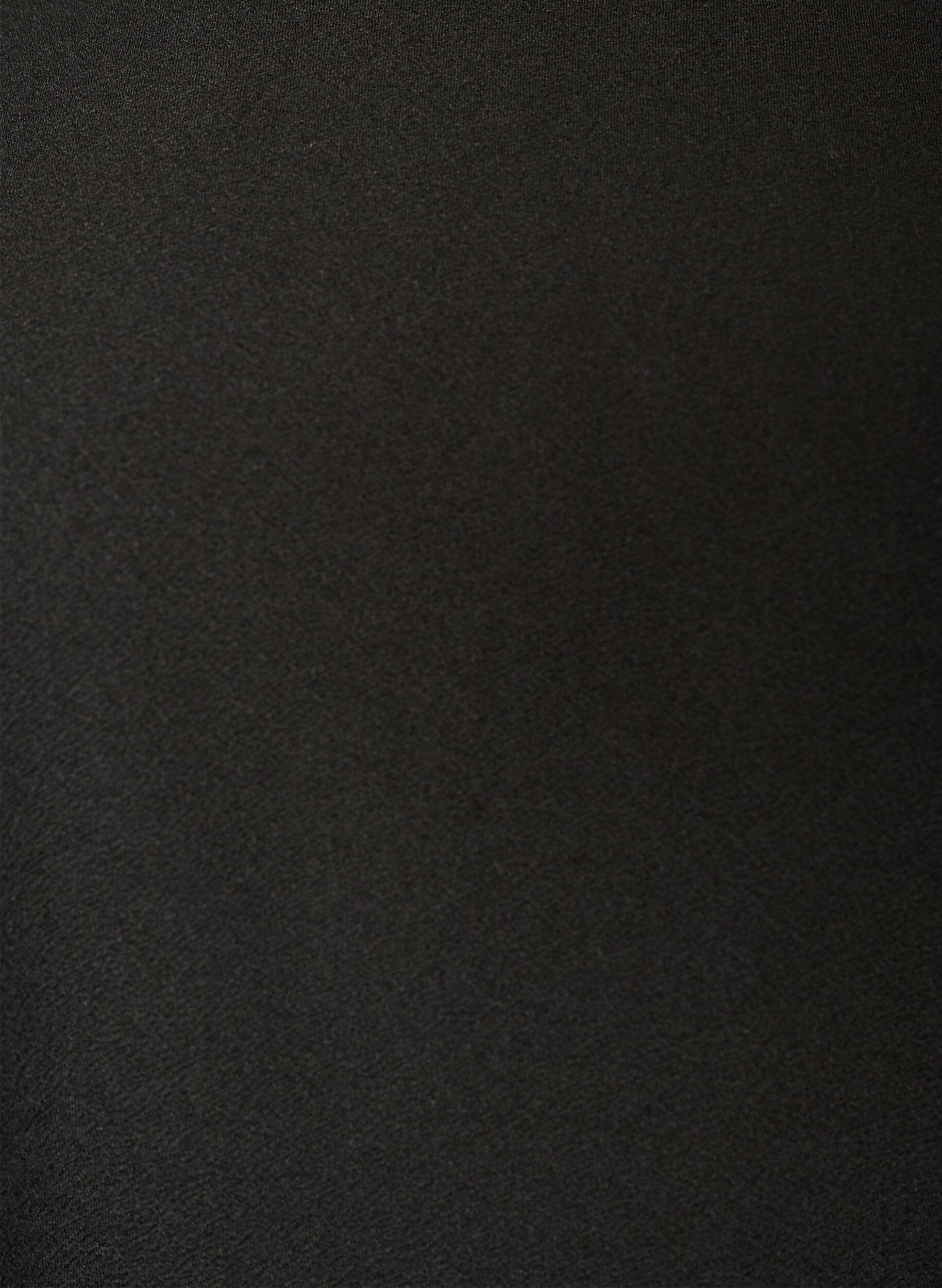 ZizziTunika med asymmetrisk blondekant, Sort, Packshot image number 2