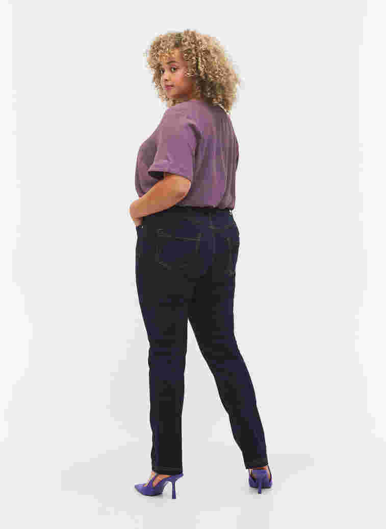 Slim fit Emily jeans med normal talje, Unwashed, Model image number 1