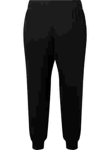 Træningsbukser med lommer, Black, Packshot image number 1