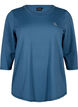 Tr&aelig;ningsbluse med 3/4 &aelig;rmer, Bl&aring;, Packshot image number 0