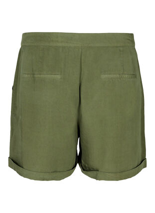 Løse shorts med lommer, Kaki Green, Packshot image number 1