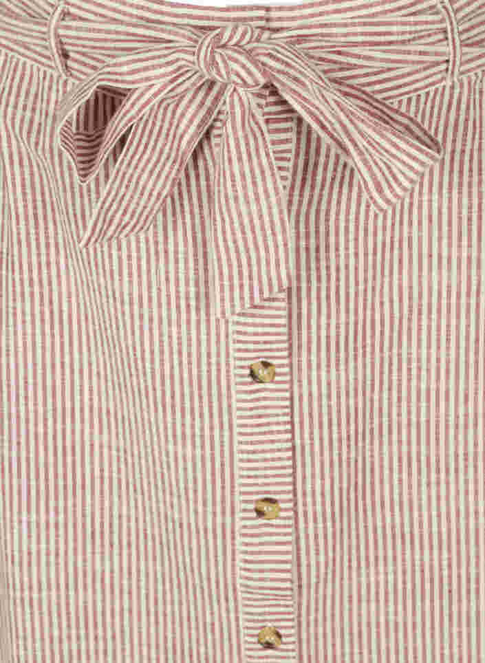 Stribet nederdel med lommer i bomuld, Dry Rose Stripe, Packshot image number 2