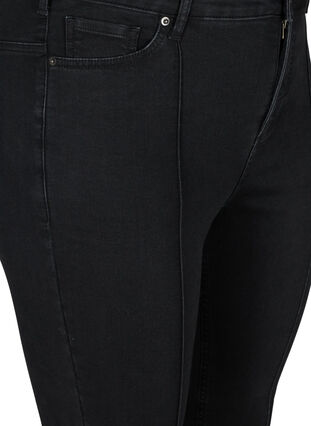 Super slim Amy jeans med piping, Black, Packshot image number 2