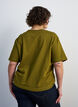 Boxy T-shirt i bomuld, Gr&oslash;n, Model image number 2