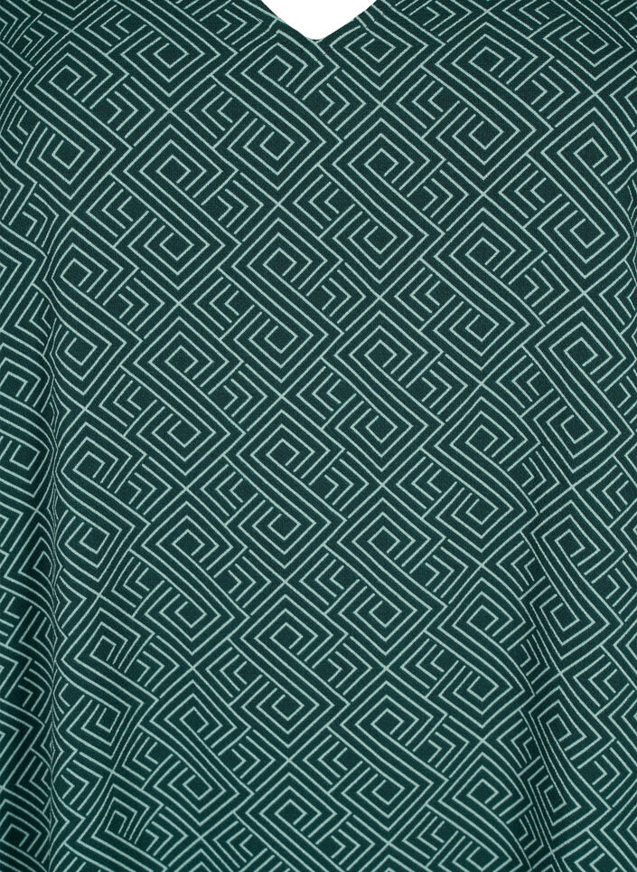 V-hals kjole med print, Scarab Graphic AOP, Packshot image number 2