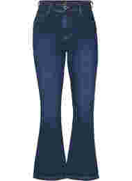 Ellen bootcut jeans med høj talje, Dark Blue