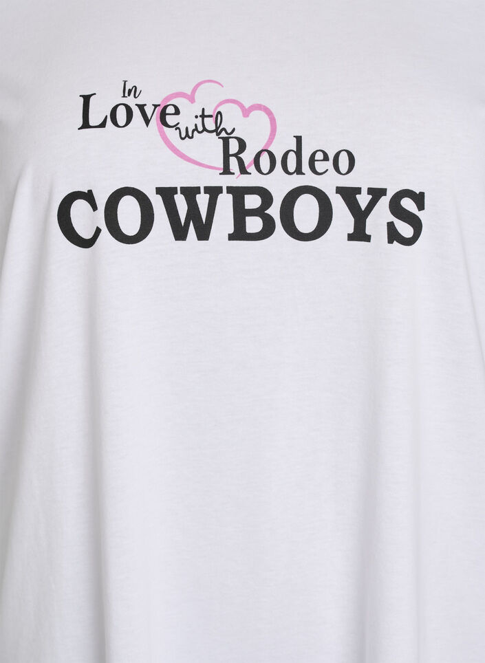 T-shirt med motiv, Hvid, Packshot image number 2