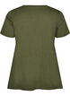 T-shirt med rund hals og A-facon, Gr&oslash;n, Packshot image number 1