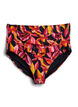 Bikini trusse med print og h&oslash;j talje, R&oslash;d, Packshot image number 0