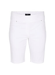 Tætsiddende shorts med baglommer, White
