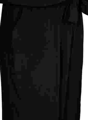 Ærmeløs jumpsuit i viskose, Black, Packshot image number 3