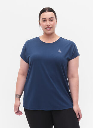 Kortærmet trænings t-shirt, Blue Wing Teal, Model image number 0