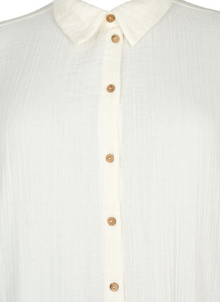 Kortærmet skjorte med knapper, Off-White, Packshot image number 2
