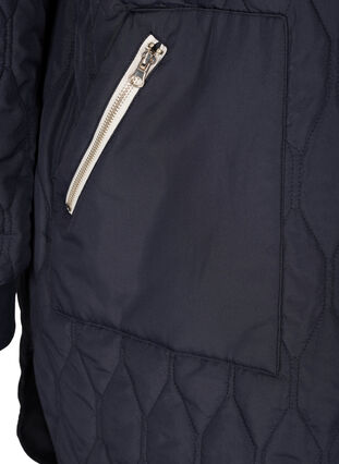 Quiltet jakke med lommer, Night Sky, Packshot image number 3