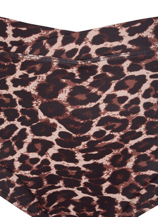 Bikini trusser med print og høj talje, Autentic Leopard, Packshot image number 2